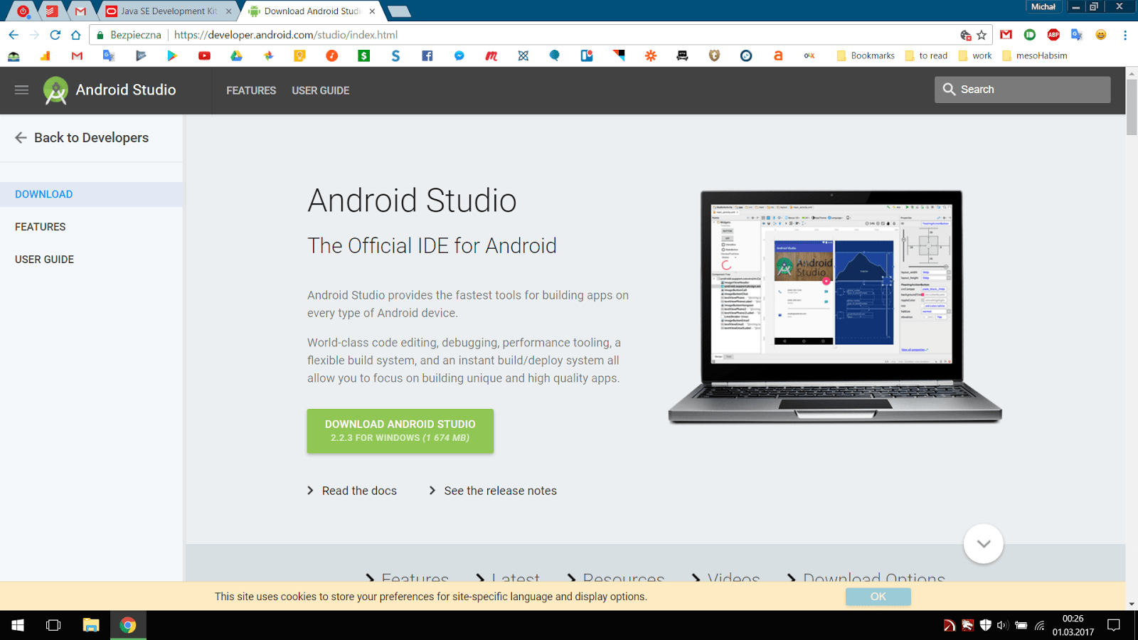 Instalacja Android Studio i Java Development Kit
